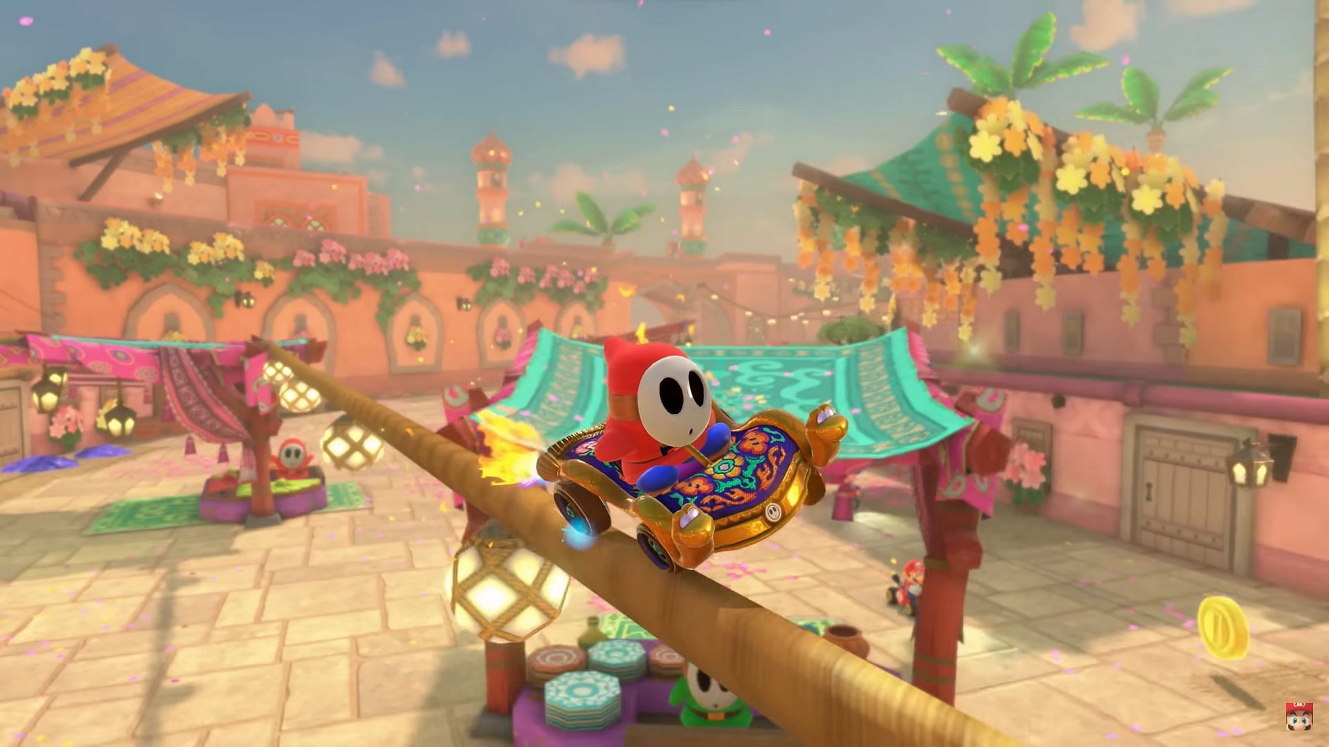 Gameplay glimpse from the Mario Kart World Direct (Image via Nintendo)